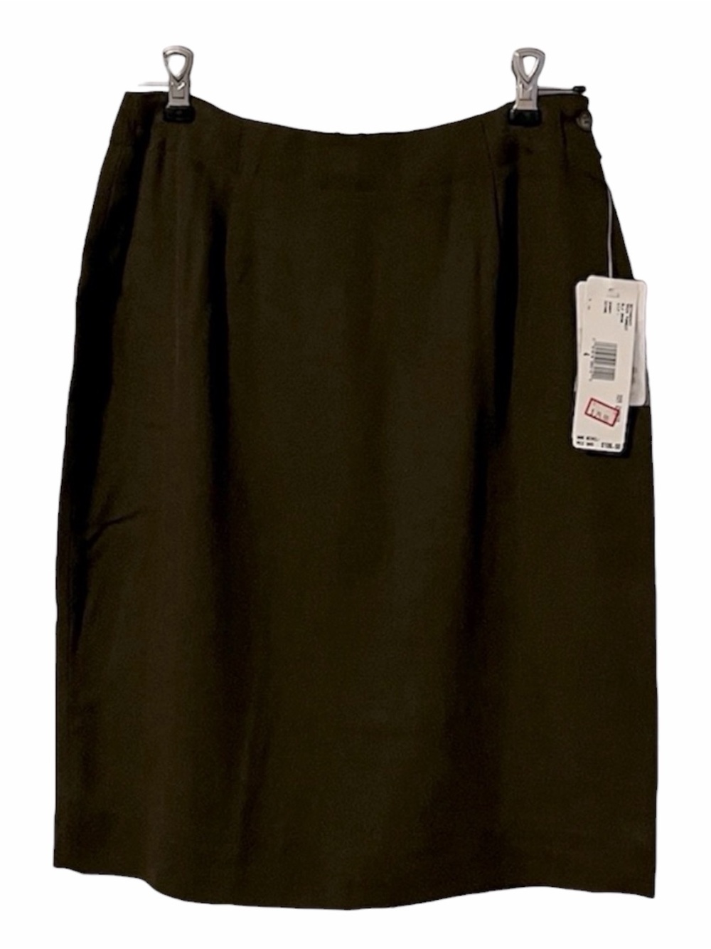 Jones New York 100% Silk Brown Women’s Skirt Fully Lined Size 4